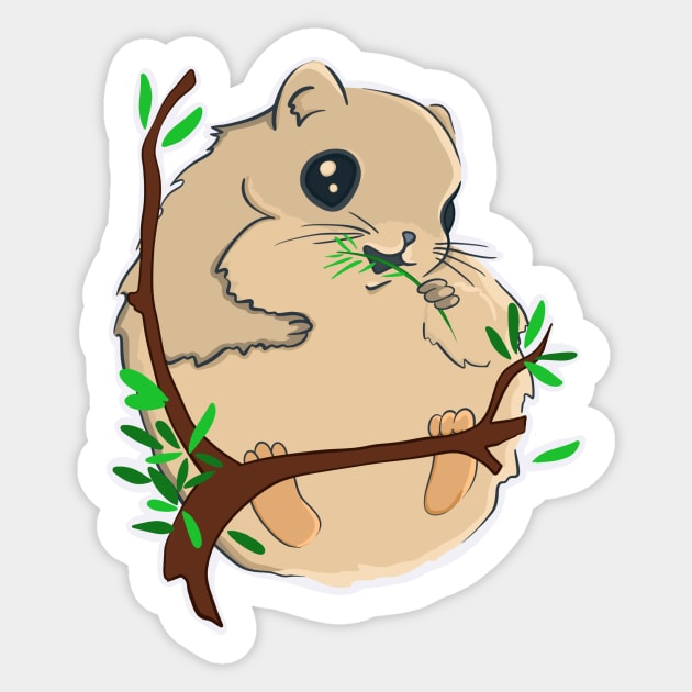 Japanese flying squirrel Sticker by manydoodles